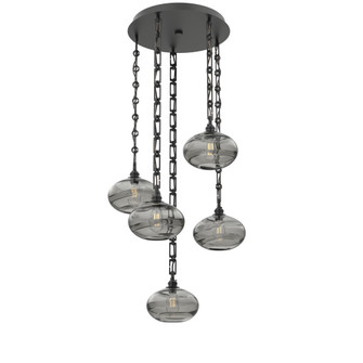 Coppa Round 5pc Multi-Pendant Chain (1289|CNB0036-05-MB-OS-CH3-E2)